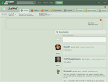 Tablet Screenshot of licawolf.deviantart.com