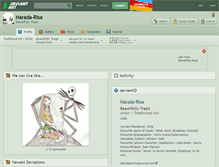 Tablet Screenshot of harada-risa.deviantart.com