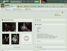 Tablet Screenshot of culare.deviantart.com
