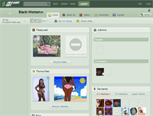 Tablet Screenshot of black-women.deviantart.com