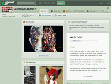 Tablet Screenshot of grotesquecabaret.deviantart.com