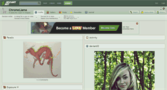 Desktop Screenshot of chromellama.deviantart.com
