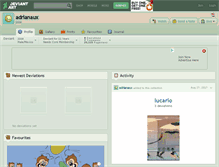 Tablet Screenshot of adrianaux.deviantart.com