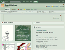 Tablet Screenshot of kagamimikurouge.deviantart.com