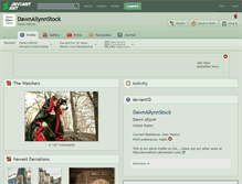 Tablet Screenshot of dawnallynnstock.deviantart.com