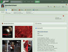 Tablet Screenshot of disturbed-dream.deviantart.com