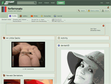 Tablet Screenshot of ferferronato.deviantart.com