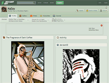 Tablet Screenshot of kazzu.deviantart.com