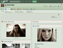 Tablet Screenshot of my-mixed-tape.deviantart.com