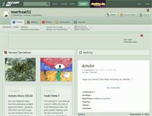 Tablet Screenshot of loserfreak52.deviantart.com