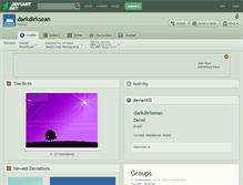 Tablet Screenshot of darkdirksean.deviantart.com