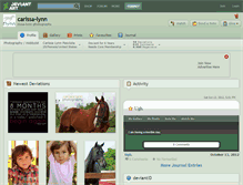 Tablet Screenshot of carissa-lynn.deviantart.com