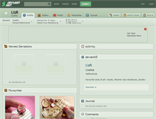 Tablet Screenshot of lizr.deviantart.com
