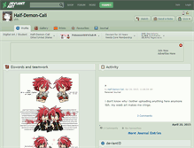 Tablet Screenshot of half-demon-cali.deviantart.com