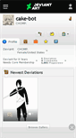 Mobile Screenshot of cake-bot.deviantart.com