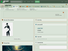 Tablet Screenshot of cake-bot.deviantart.com
