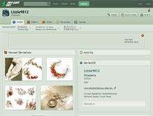 Tablet Screenshot of lizzie9812.deviantart.com