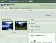 Tablet Screenshot of nature-prints-club.deviantart.com