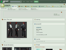 Tablet Screenshot of ezjamin.deviantart.com