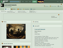 Tablet Screenshot of love-and-mascara.deviantart.com