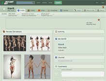 Tablet Screenshot of kravit.deviantart.com