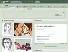 Tablet Screenshot of dzer.deviantart.com