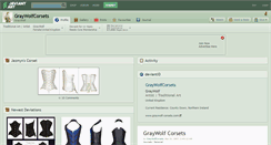 Desktop Screenshot of graywolfcorsets.deviantart.com
