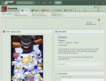 Tablet Screenshot of kumama.deviantart.com