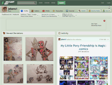 Tablet Screenshot of jebens1.deviantart.com