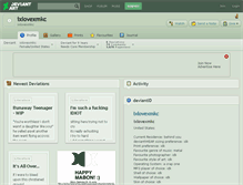 Tablet Screenshot of ixlovexmkc.deviantart.com
