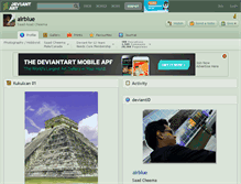 Tablet Screenshot of airblue.deviantart.com