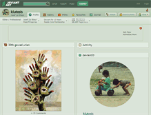 Tablet Screenshot of klutosis.deviantart.com