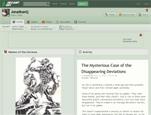 Tablet Screenshot of jonathonq.deviantart.com