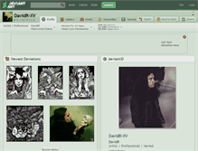 Tablet Screenshot of davidr-xv.deviantart.com