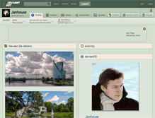 Tablet Screenshot of janhouse.deviantart.com