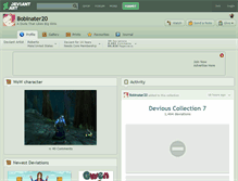 Tablet Screenshot of bobinater20.deviantart.com