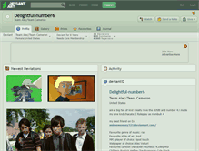 Tablet Screenshot of delightful-number6.deviantart.com