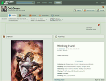 Tablet Screenshot of gothdream.deviantart.com