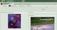 Desktop Screenshot of kyuubimylove.deviantart.com