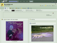 Tablet Screenshot of kyuubimylove.deviantart.com