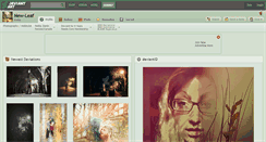 Desktop Screenshot of new-leaf.deviantart.com