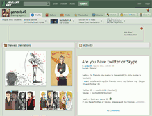 Tablet Screenshot of genesis49.deviantart.com