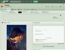 Tablet Screenshot of frodos.deviantart.com
