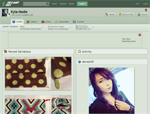 Tablet Screenshot of kyla-nadie.deviantart.com