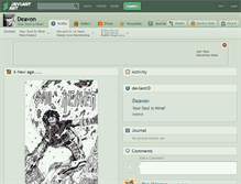 Tablet Screenshot of deavon.deviantart.com