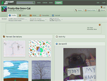 Tablet Screenshot of frosty-the-snow-cat.deviantart.com