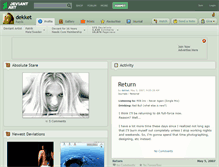 Tablet Screenshot of dekket.deviantart.com