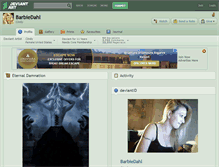 Tablet Screenshot of barbiedahl.deviantart.com