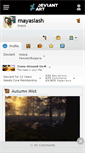 Mobile Screenshot of mayaslash.deviantart.com