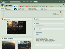 Tablet Screenshot of mayaslash.deviantart.com